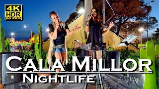 Cala Millor Mallorca nightlife and evening 4K 60fps HDR Dolby Atmos 💖 The best places 👀 walking tour [upl. by Anabel]