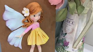 FAIRY IN A BOTTLE  clay modeling  decorative art El hada en el jarro [upl. by Aldridge]