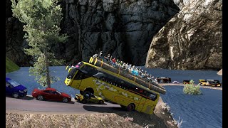 Big Bus vs Big Obstacle Watch What Happens Next  eurotrucksimulator2 simulation truck [upl. by Jedidiah]