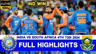 India vs South Africa 4th T20 Highlights  India vs South Africa  IND vs SA 4th T20 Highlights 2024 [upl. by Glaudia]