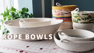 Making a new Rope Bowl for my Sewing Room Rope Bowl Tutorial [upl. by Madge351]