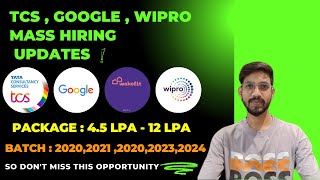 TCS Wipro Hiring Announced 2024  OFF Campus Drive  Freshers Hiring  Latest Job Drives 20242023 [upl. by Ojeibbob]