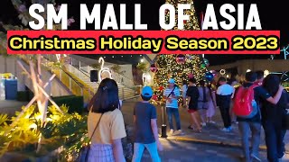 SM MALL OF ASIA many new attractions in this mall night of lights  Christmas Holiday Season 2023 [upl. by Anerehs]