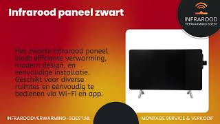 Infrarood Paneel Zwart  Infrarood Verwarming Soest [upl. by Whit]