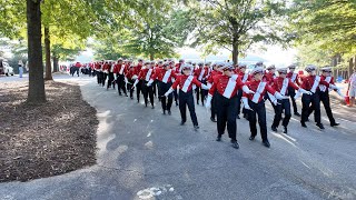 NC State Marching Band  Walk the Lot before Football Game 9282024 [upl. by Haig]