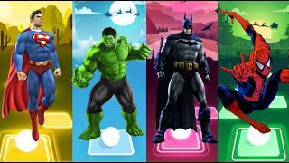 Spiderman Cartoon 🆚 Hulk 🆚 Ironman 🆚 Batman 🆚 Captain America 🎵 Who Will Win⁉️ [upl. by Charlena]