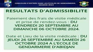 Concours De Gendarmerie 2024  Que Faire Après Les Résultats De Présélection   Visite Médicale [upl. by Euqinoj]