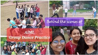 The chaotic days of AIML seniorjunior Group Dance Practice When CSEAIML 26 amp 27 came together [upl. by Chapland]