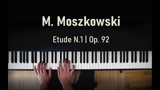 M Moszkowski  Etude N1 Op 92 for left hand [upl. by Vories]