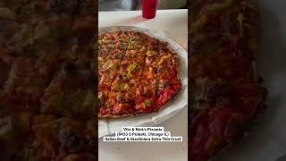 Vito amp Nick’s Pizzeria  Italian Beef amp Giardiniera Extra Thin Crust   MrMaD NewYearNewMeat [upl. by Nosille978]