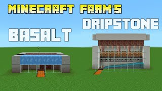 Pointed Dripstone Farm amp Basalt Generator In Minecraft 120  Dripstone Farm Basalt Farm [upl. by Eliot91]