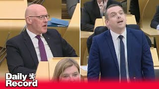 Douglas Ross apologises to John Swinney for nickname jibe in Holyrood [upl. by Alanson]