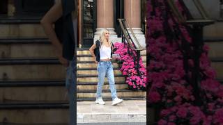 Beautiful blonde lady enjoying Monaco billionaire monaco luxury trending lifestyle fyp [upl. by Jewel]