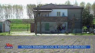 Rovigo mamma uccisa si indaga per omicidio  La vita in diretta 30032023 [upl. by Schultz]