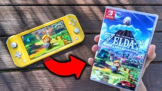 me compré el ZELDA Links Awakening para mi Nintendo Switch 😃 Unboxing y gameplay en la Lite [upl. by Asillem]