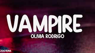 Olivia Rodrigo  vampire Lyrics [upl. by Hollingsworth]