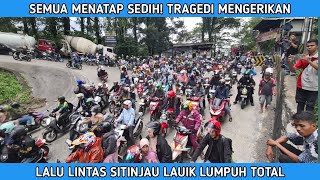 Lalu Lintas Lumpuh Total Semua Menatap Sedih Melihat Tragedi Truk Terbalik di Sitinjau Lauik [upl. by Rossy552]