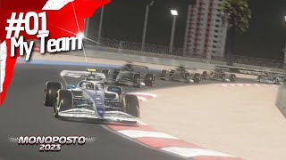 Monoposto 23  My Team  GP do Bahrein 35 🇧🇭 UMA corrida e TANTO  EP 1 [upl. by Holden]