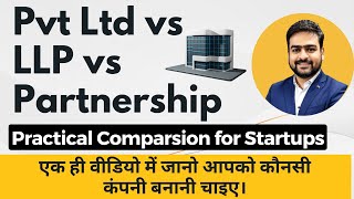 Pvt Ltd vs LLP vs Partnership Comparsion  LLP vs Private Limited Company  Pvt Ltd vs LLP Taxation [upl. by Graig298]