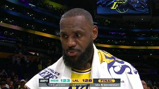 LeBron James after 3rd consecutive tripledouble Whatever the team needs  NBA on ESPN [upl. by Enimassej723]