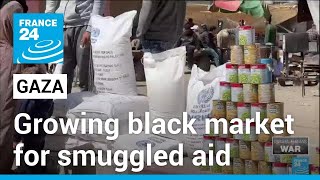 Gazans face extortionate prices for smuggled aid on black market • FRANCE 24 English [upl. by Fay]