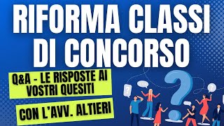 Riforma classi di concorso risposte alle vostre domande scuola docenti [upl. by Elleivap782]