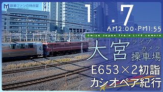 【ライブカメラ】大宮操車場 20240107 0200 Omiya Japan Train Live camera [upl. by Ophelia]