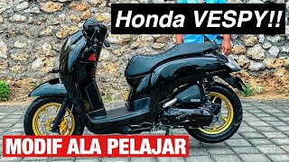 HONDA SCOOPY MODIFIKASI SIMPLE  REVIEW [upl. by Iroj]