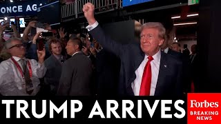 BREAKING NEWS RNC Goes Wild When Trump Arrives As Lee Greenwood Sings God Bless The USA [upl. by Schriever58]