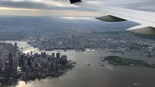 Delta A220 Landing at New York LaGuardia Airport LGA  AMAZING VIEW ✈️ [upl. by Marci858]