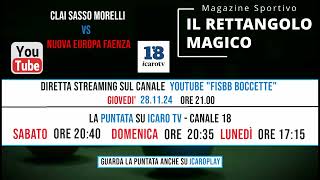 Domani alle 2100 siamo in diretta Sasso Morelli VS Nuova Europa Faenza [upl. by Ajed830]