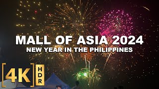 2024 Fireworks Show at SM Mall of Asia  New Year 2024 Philippines [upl. by Cruickshank]