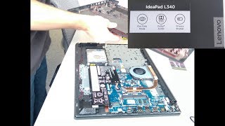 Lenovo L340  How to change or upgrade the hard disk [upl. by Ymassej667]