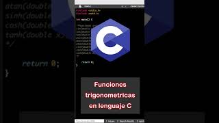 Tipos de funciones trigonometricas en lenguaje C programacion programación c ingenieria [upl. by Ainslie503]