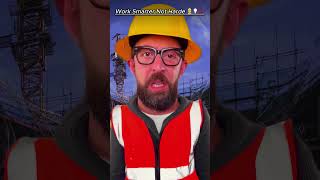 Work smarter not hard shorts workers adamrose construction job [upl. by Mckee]