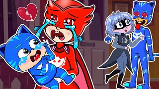 OMG Owlette dont cry  Catboy is a bad person Catboys Life Story  PJ MASKS 2D Animation [upl. by Sauer]