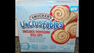 Smucker’s Uncrustables Uncured Pepperoni RollUps Review [upl. by Akessej]