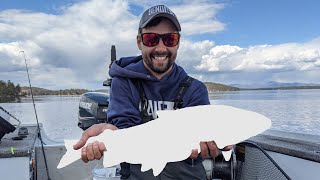 Trophy Landlocked Salmon  Lake Winnipesaukee [upl. by Edmonda]