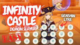 Infinity Castle Theme  Demon Slayer  Genshin Impact Lyre Cover by Reykova HANDCAM [upl. by Rollet387]