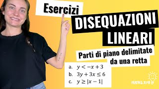 ESERICIZI Disequazioni Lineari Metodo Grafico MatematicaFacile Disequazioni Studenti maths [upl. by Areema]