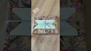 How to wrap a gift gift how fyp tutorial handmade giftwrapping diy howto arts giftideas [upl. by Bittencourt]