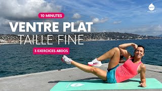 3 exercices  Abdos VENTRE PLAT et TAILLE FINE 🤸 10 min  Jessica Mellet  Move Your Fit [upl. by Atikim]