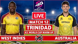 ICC T20 World Cup Warm Up Live Australia vs West Indies Live  AUS vs WI Live Scores amp Commentary [upl. by Phylis599]