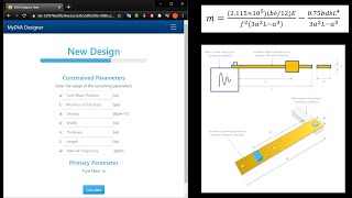 Dynamic Vibration Absorber Designer ★ CS50x 2021 Final Project by Luqmaan Sulaiman [upl. by Etnovahs]