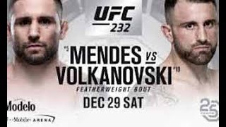 Full Fight Mendes Vs Volkanovski [upl. by Casta]