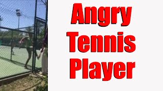 Angry Tennis Player Attacks Umpire  Full Video [upl. by Eladnyl]