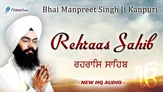 Rehras Sahib Full Live Path Bhai Manpreet Singh Ji Kanpuri  Nitnem  New Shabad Gurbani Kirtan Live [upl. by Errot]