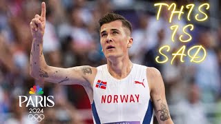 Jakob Ingebrigtsen Wins 5k After Failure In The 1500m [upl. by Ahsiliw]