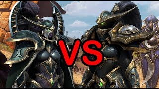 500 Maiev VS 500 Celadoras Batalla Warcraft 3 Reforged [upl. by Oicelem632]