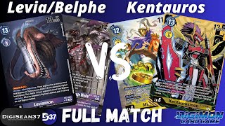 LeviamonBelphemon VS Kentaurosmon  Digimon Card Game  EX5 Animal Colosseum [upl. by Airotcivairam58]